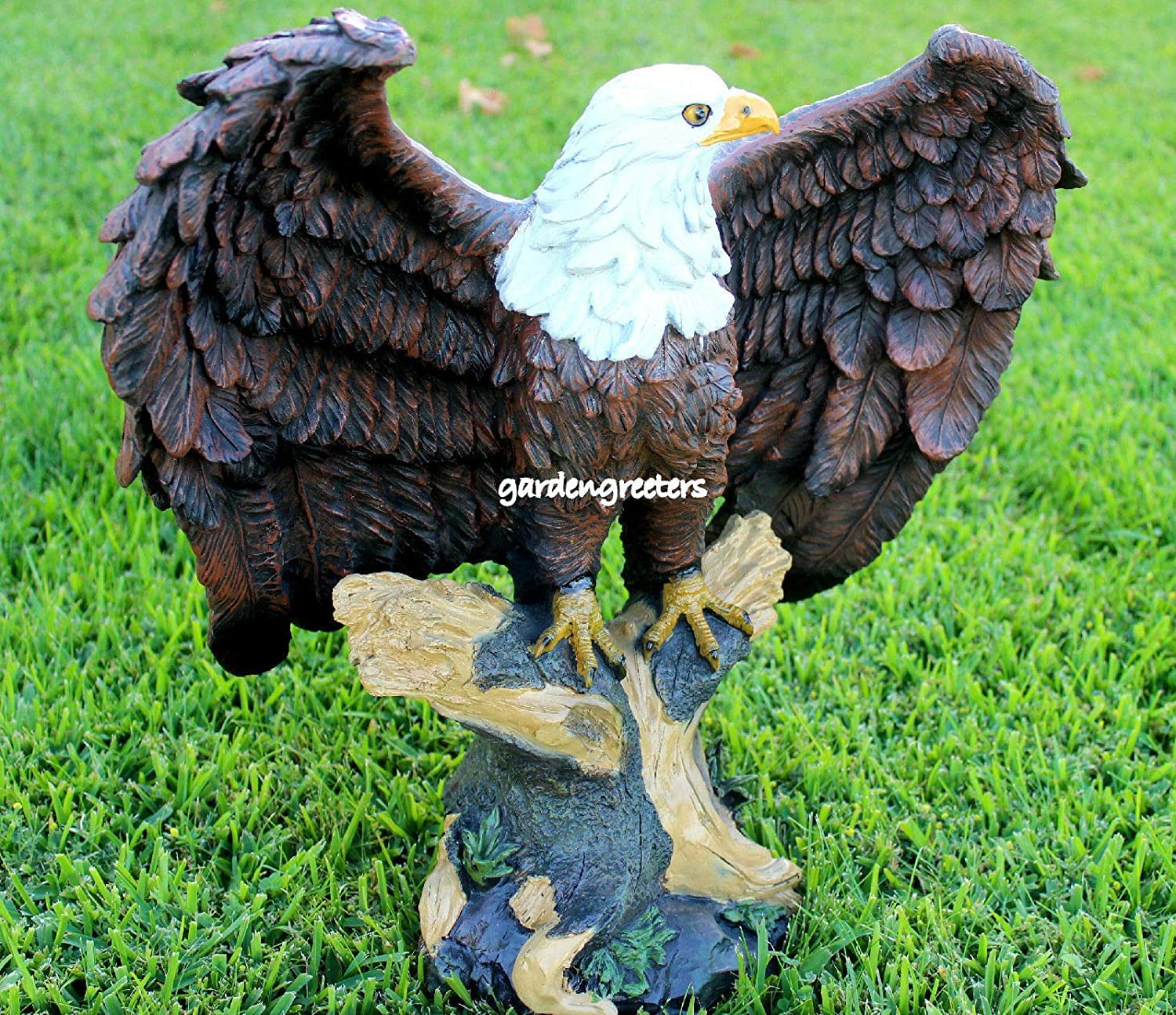 Large American Eagle Statue - Premium Outdoor Decoration for Garden, Patio & Home Decor | Patriotic Eagle Sculpture for Yard, Office & Gifts
