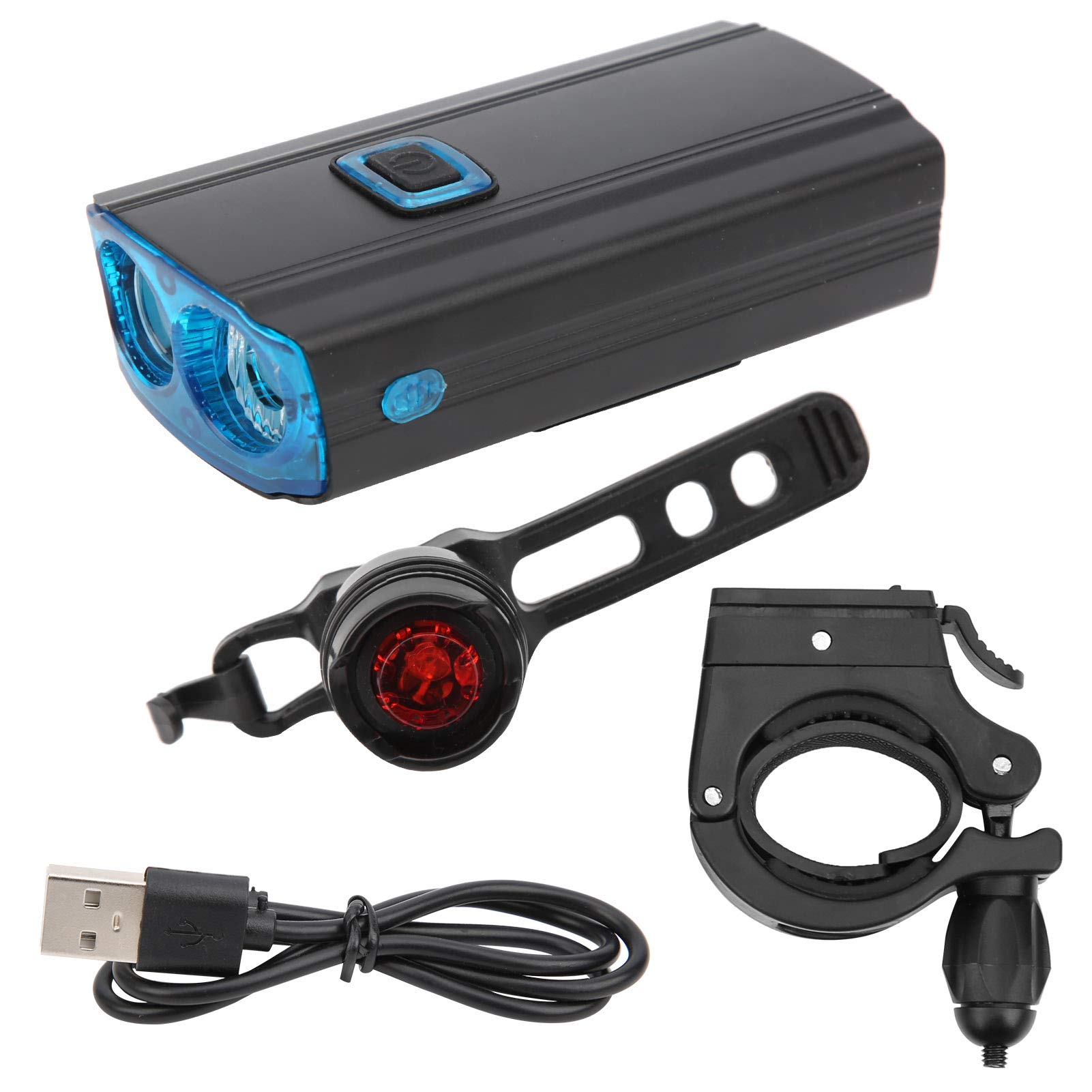 USB Rechargeable Bike Headlight - Aluminum Alloy Cycling Light for Road, Mountain & Racing Bikes | Waterproof & Bright LED Beam for Night Riding Safety