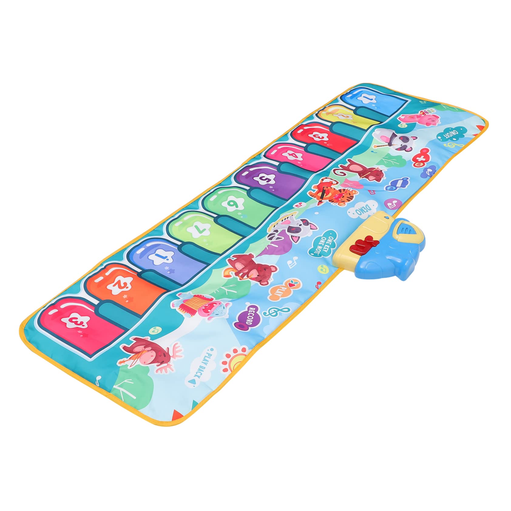iBasenice 4-Piece Musical Piano Play Mat for Toddlers - Interactive Electronic Touch Floor Toy with Xylophone Components, Perfect for Baby Girls & Boys | Great for Playtime, Early Childhood Music Education & Sensory Development