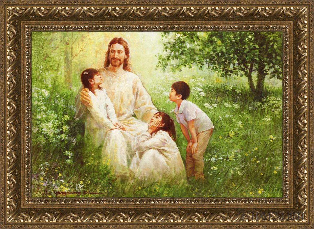 Come Unto Me By Yongsung Kim - Inspirational Christian Wall Art for Home & Church Decor - Perfect for Living Room, Bedroom, Office Prayer Space