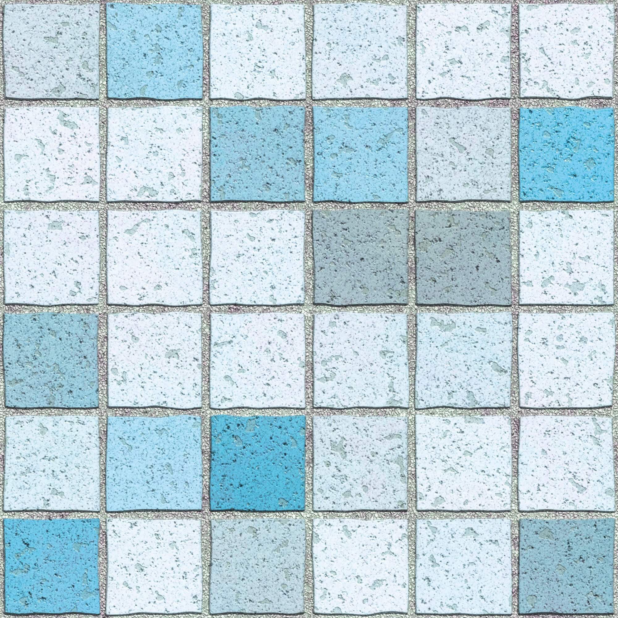 Blue and White Tile Peel and Stick Removable Wallpaper - Self-Adhesive Backsplash for Kitchen, Bathroom, and Home Decor