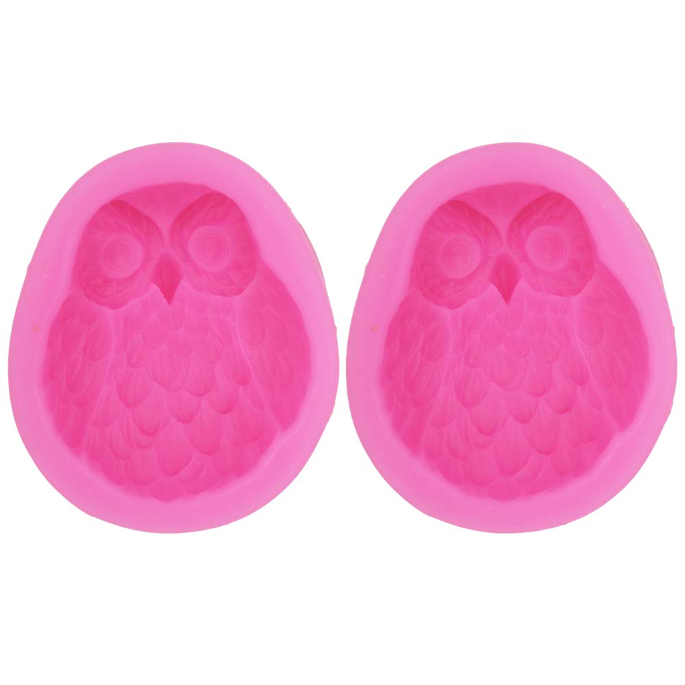 Premium Owl-Shaped Silicone Molds for Soap, Chocolate, Candy, Baking & Fondant - 2 Pack - Perfect for DIY Crafts, Party Favors & Homemade Treats