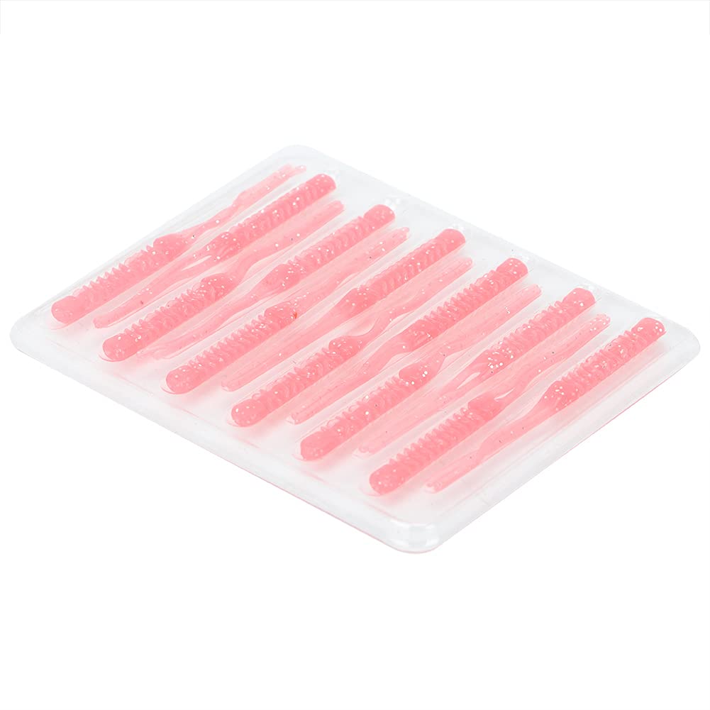 Rosvola TPR Fishing Bait Set - 12pcs Lifelike Soft Lures with Thread Design for Saltwater & Freshwater Fishing - Perfect for Bass, Trout, and Walleye - Ideal for Wild Fishing, Kayak Fishing, and Shore Casting