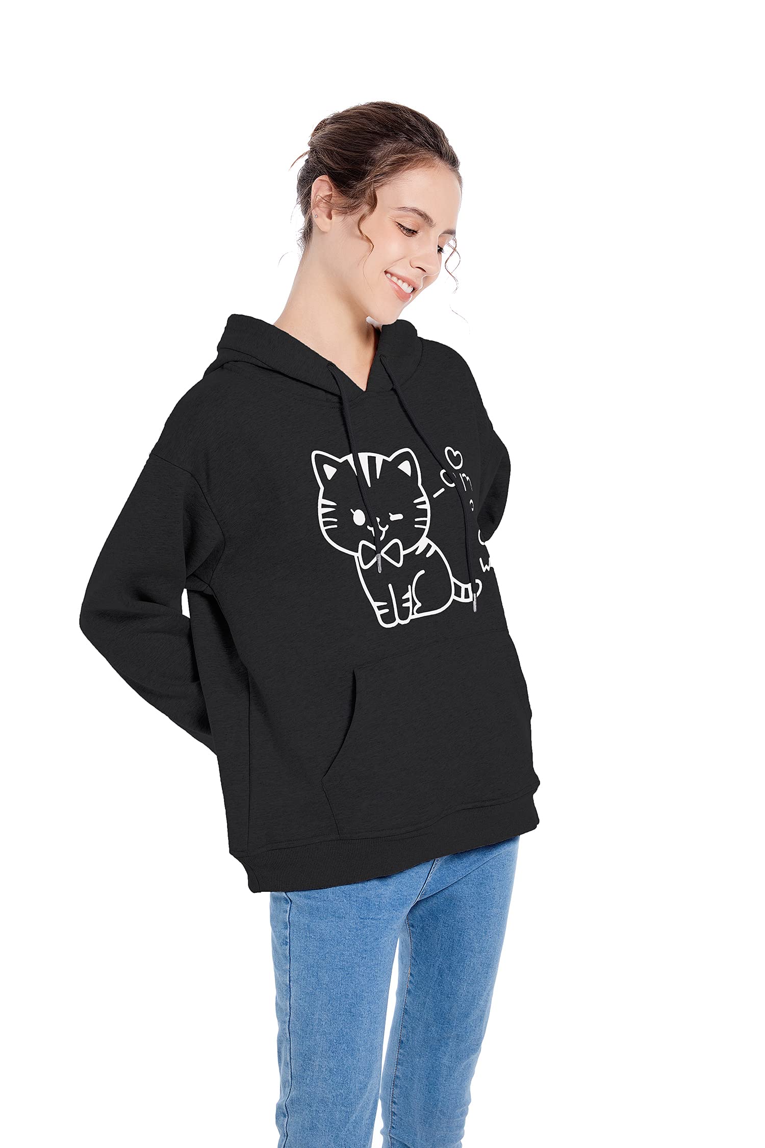 Stylish Cat Hoodies for Women & Teen Girls - Cute & Comfortable Pullover Sweatshirts for Casual Wear, Lounge & Outfits