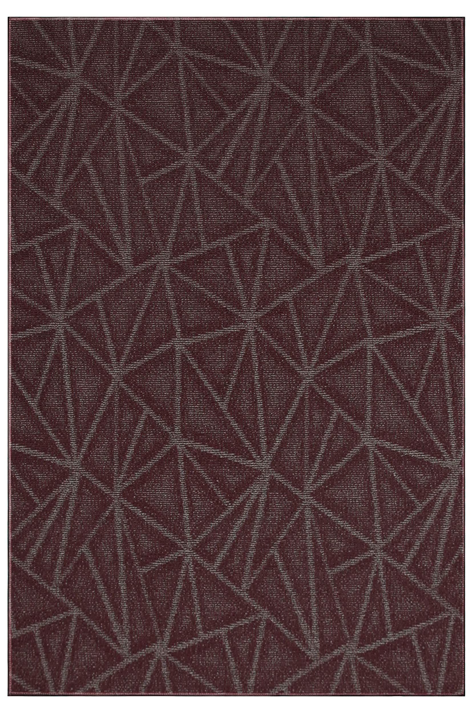 Custom Size Burgundy 8' x 15' Indoor Outdoor Area Rugs - Soft Ambient Carpet for Patio, Living Room & Bedroom Decor