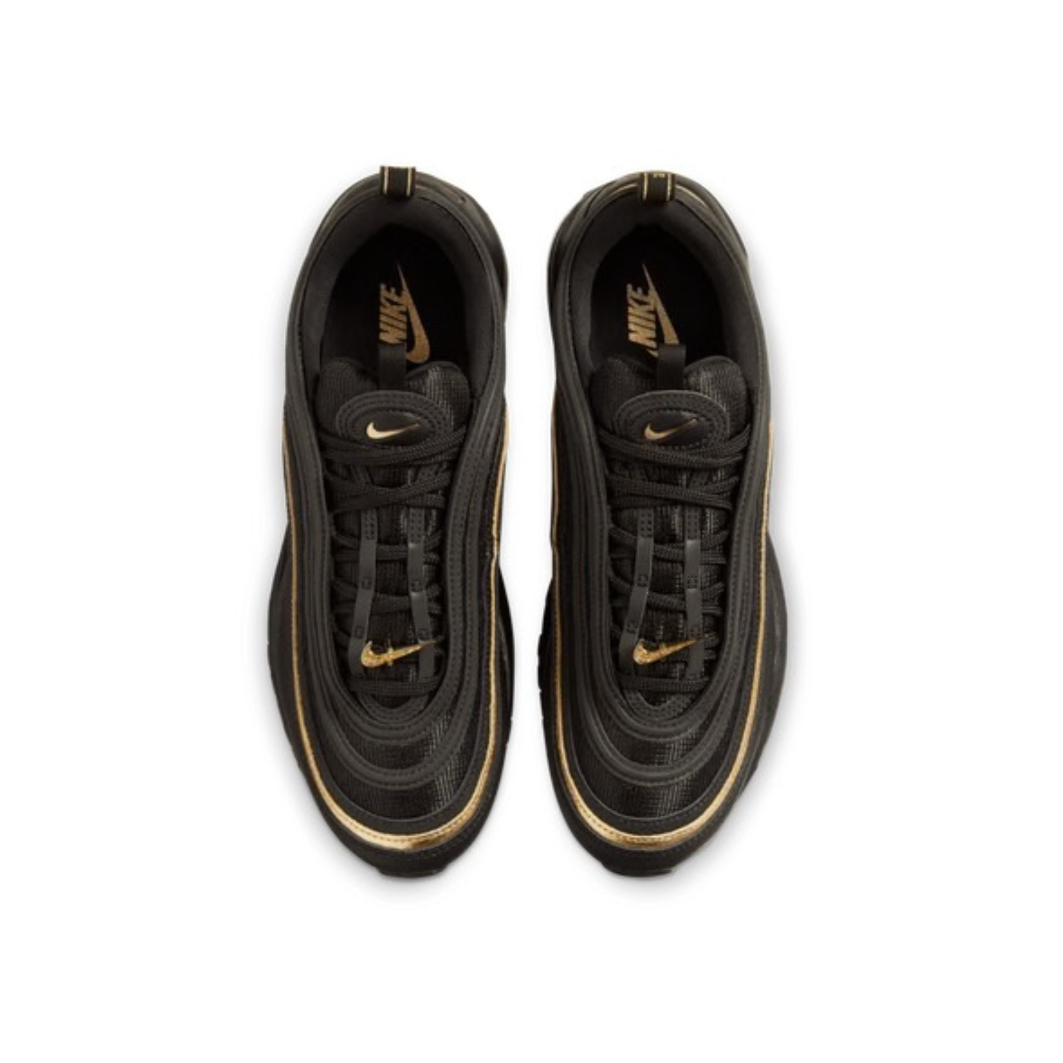 Nike Air Max 97 CM Black Metallic Gold Running Shoes for Men - Lightweight Cushioned Sneakers for Gym, Workout & Casual Wear