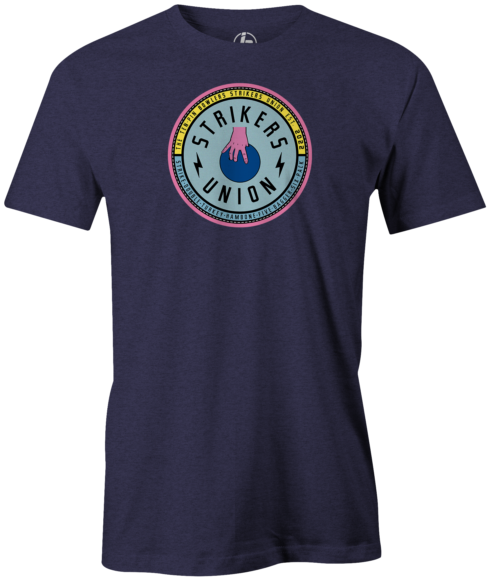 Strikers Union Bowling Shirt - Premium Cotton Bowler Tee for Men & Women - Perfect for Bowling Leagues, Tournaments, and Casual Wear