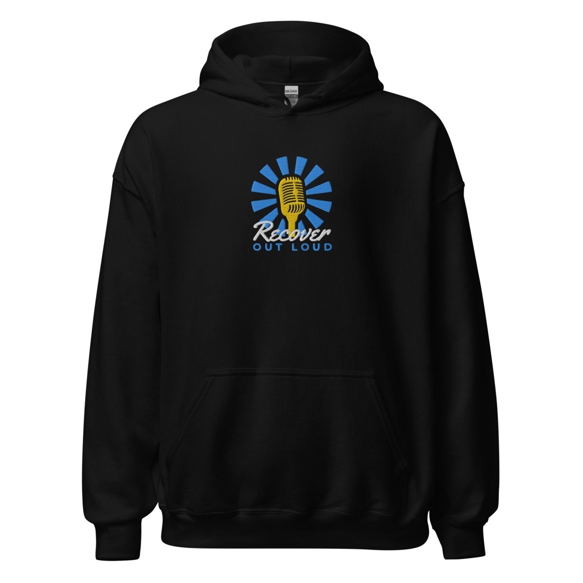 Recover Out Loud Premium Embroidered Unisex Hoodie - Soft Cotton Pullover Sweatshirt for Men & Women - Perfect for Recovery Support, Casual Wear & Outdoor Activities