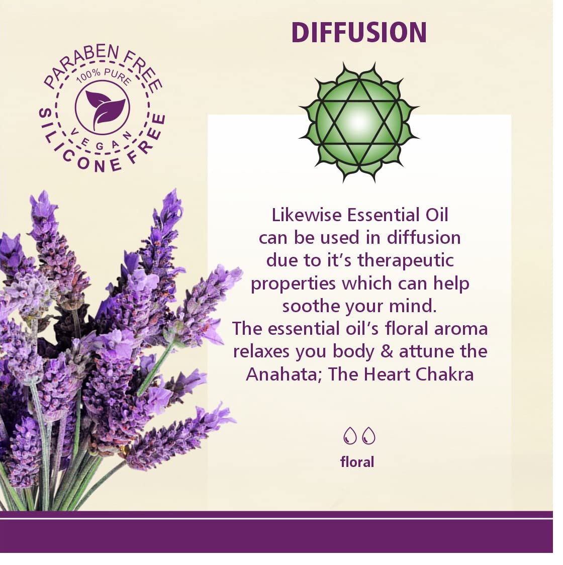 Organic Lavender Essential Oil (40ml) - Pure, Undiluted & Ecocert Cosmos Certified for Skin Care, Acne Treatment, Hair Growth & Relaxation | Aromatherapy, Massage & Sleep Aid | Lavandula Angustifolia Oil for Diffusers, Bath & DIY Beauty Products