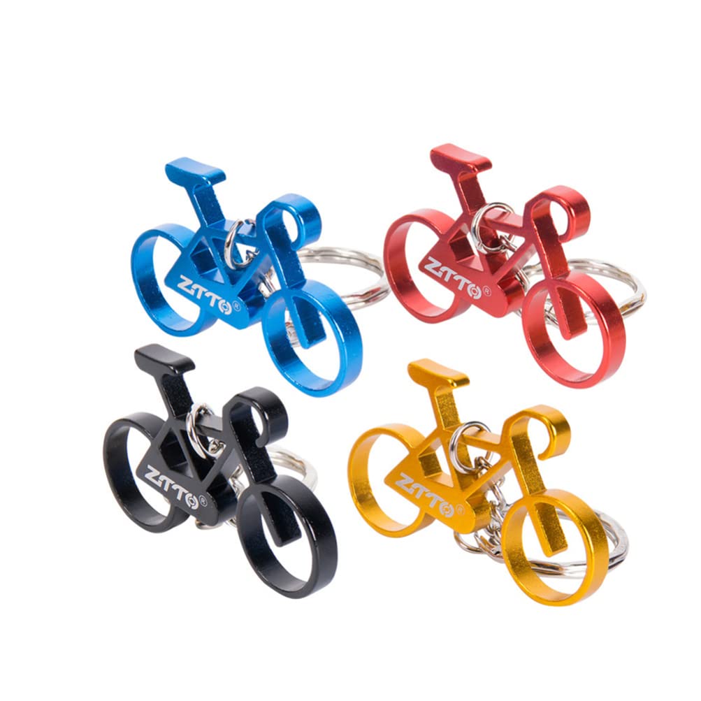 INOOMP Kids Bike 4-Piece Mini Finger Bike Toy Set - Vintage Mountain Bike Figurines & Keychain - Fun Mini Sports Finger Game for Children - Perfect for Collectors, Party Favors, and Stress Relief Play