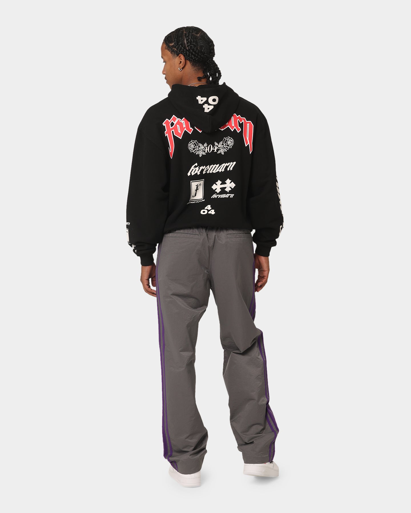 404 Forewarn Hoodie - Black Men's Pullover Sweatshirt for Streetwear & Urban Fashion | Comfortable & Stylish for Casual Wear & Outdoor Activities