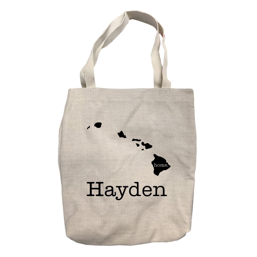 Custom Hawaii State Tote Bag - Personalized Home State Gift for Women & Men - Perfect for Beach, Shopping & Travel Accessories
