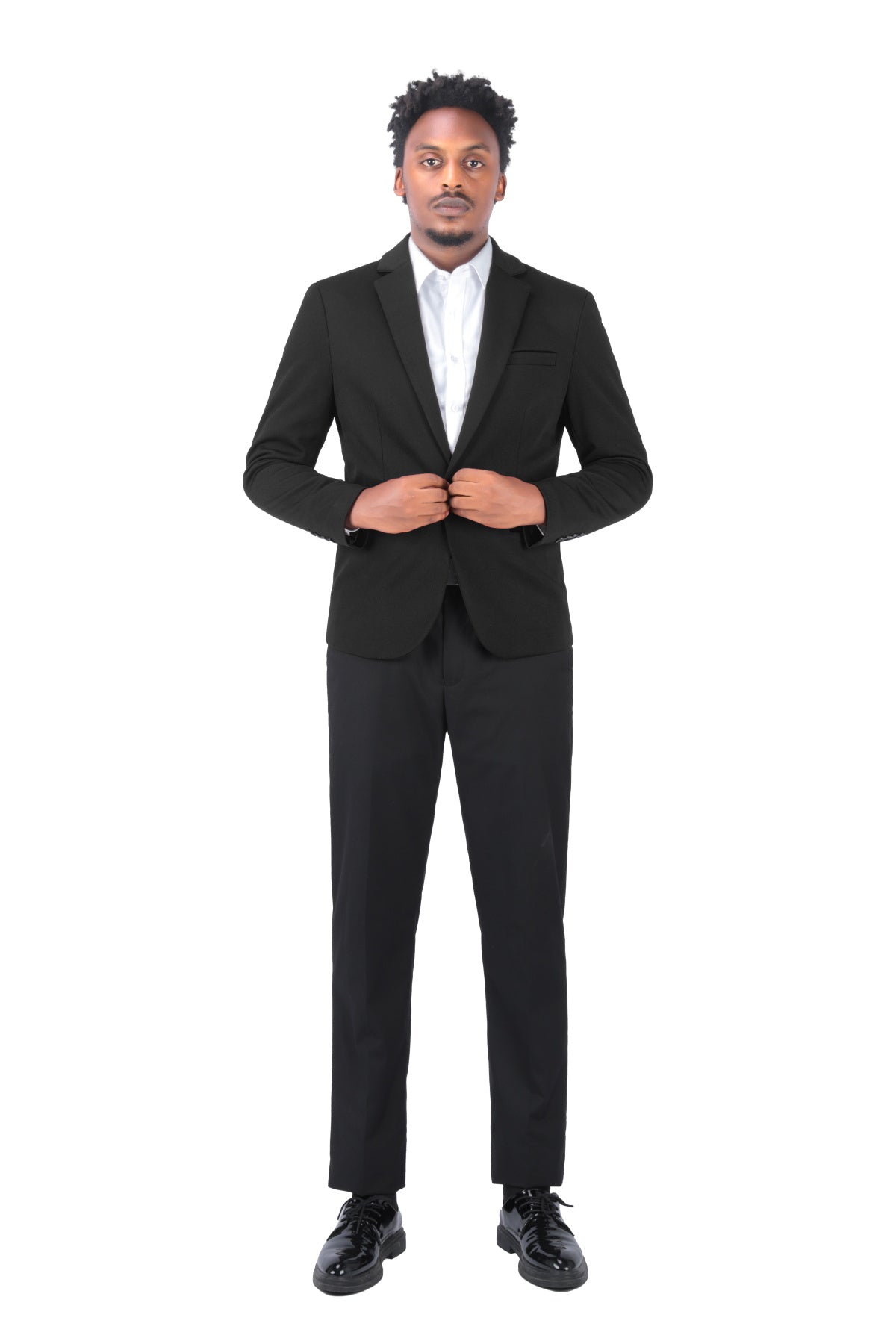 Men's Slim Fit Suit Jacket - Business Blazer Coat for Work & Daily Wear - Black | Perfect for Office, Meetings & Formal Events