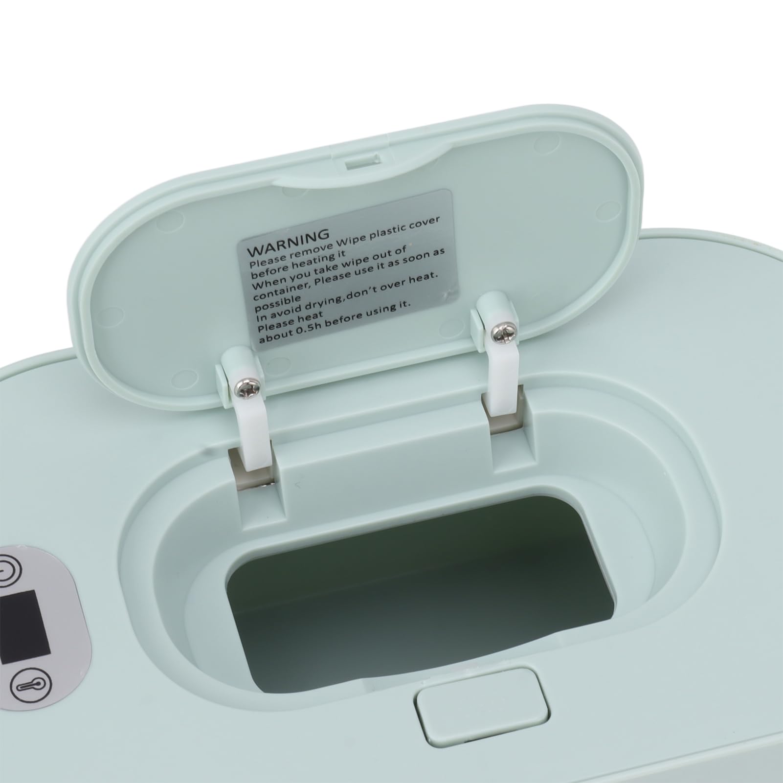 TOPINCN Baby Wipes Warmer & Dispenser - USB-Powered Thermostat Heating Box for Home & Car, Soft Green - Perfect for Diaper Changes, Travel & On-the-Go Baby Care