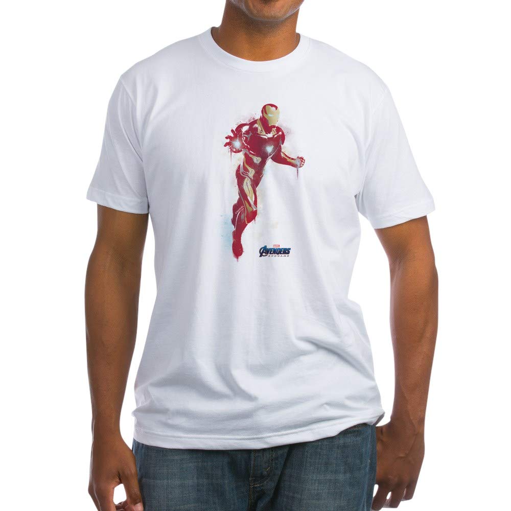 Iron Man Fitted T-Shirt for Men - Superhero Graphic Tee - Marvel Avengers Fan Apparel - Perfect for Cosplay, Comic Con & Casual Wear