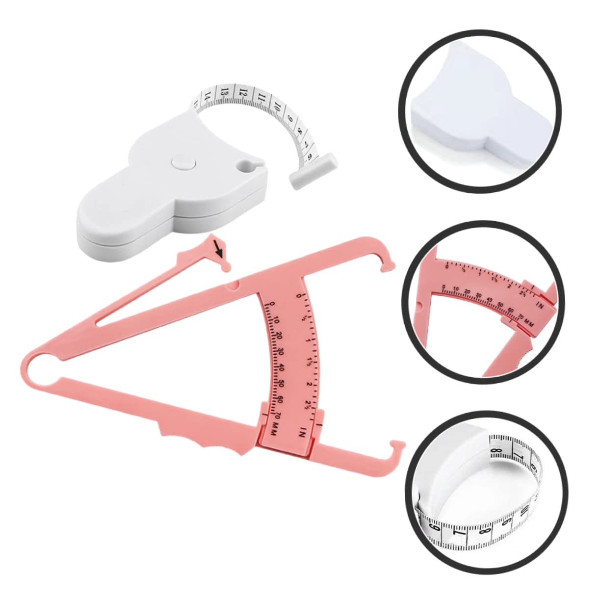 HEALLILY Digital Skinfold Caliper Body Fat Analyzer - Portable Fitness Measurement Tool for Weight Loss, Muscle Gain & Body Composition Tracking | Perfect for Personal Trainers, Athletes & Home Gym Use