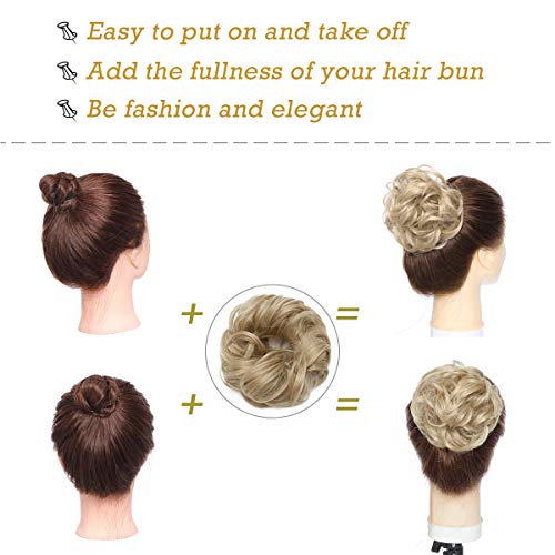 Messy Bun Hair Extension for Curly Hair - Clip-in Updo Hairpiece for Women | Perfect for Weddings, Parties & Everyday Styling