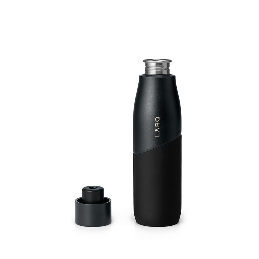 LARQ Self-Cleaning Water Bottle with PureVis™ UV-C Technology - BPA-Free, Insulated Stainless Steel Vacuum Flask for Hiking, Gym & Travel - Keeps Drinks Cold 24H or Hot 12H