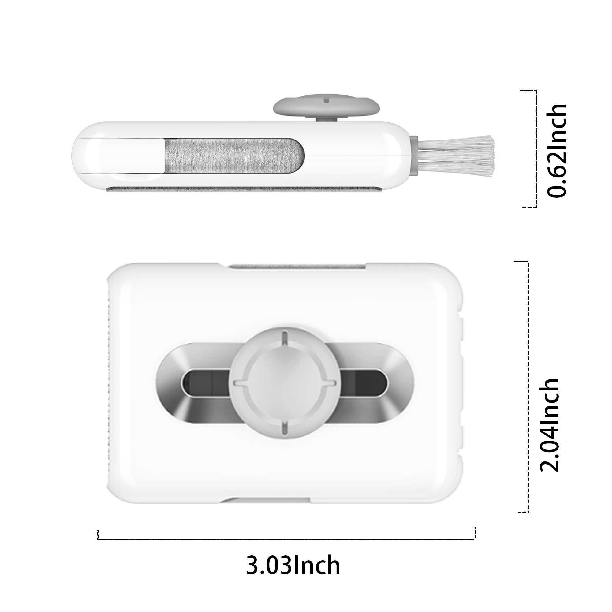 AirPods Cleaner Kit, Keyboard & Screen Cleaning Kit for Laptop, MacBook, iPhone, Tablet - Includes Microfiber Cloth - Perfect for Electronics, Earphones & Smart Devices (White)