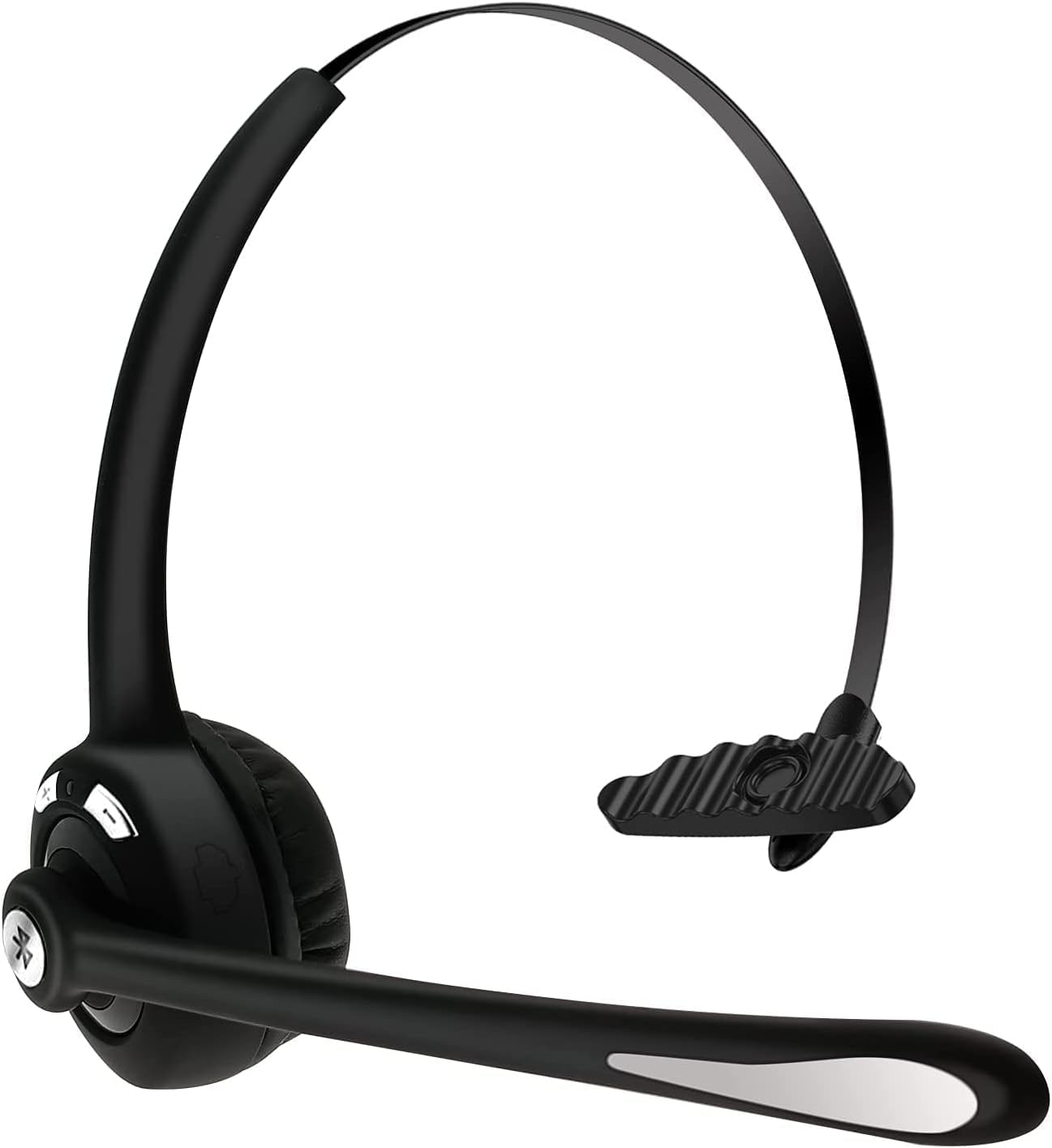 Best Trucker Bluetooth Headset with Noise-Canceling Mic - Wireless On-Ear Headphones for Phone Calls, Office, Call Center & Skype - Perfect for Truck Drivers, Remote Work & Customer Service