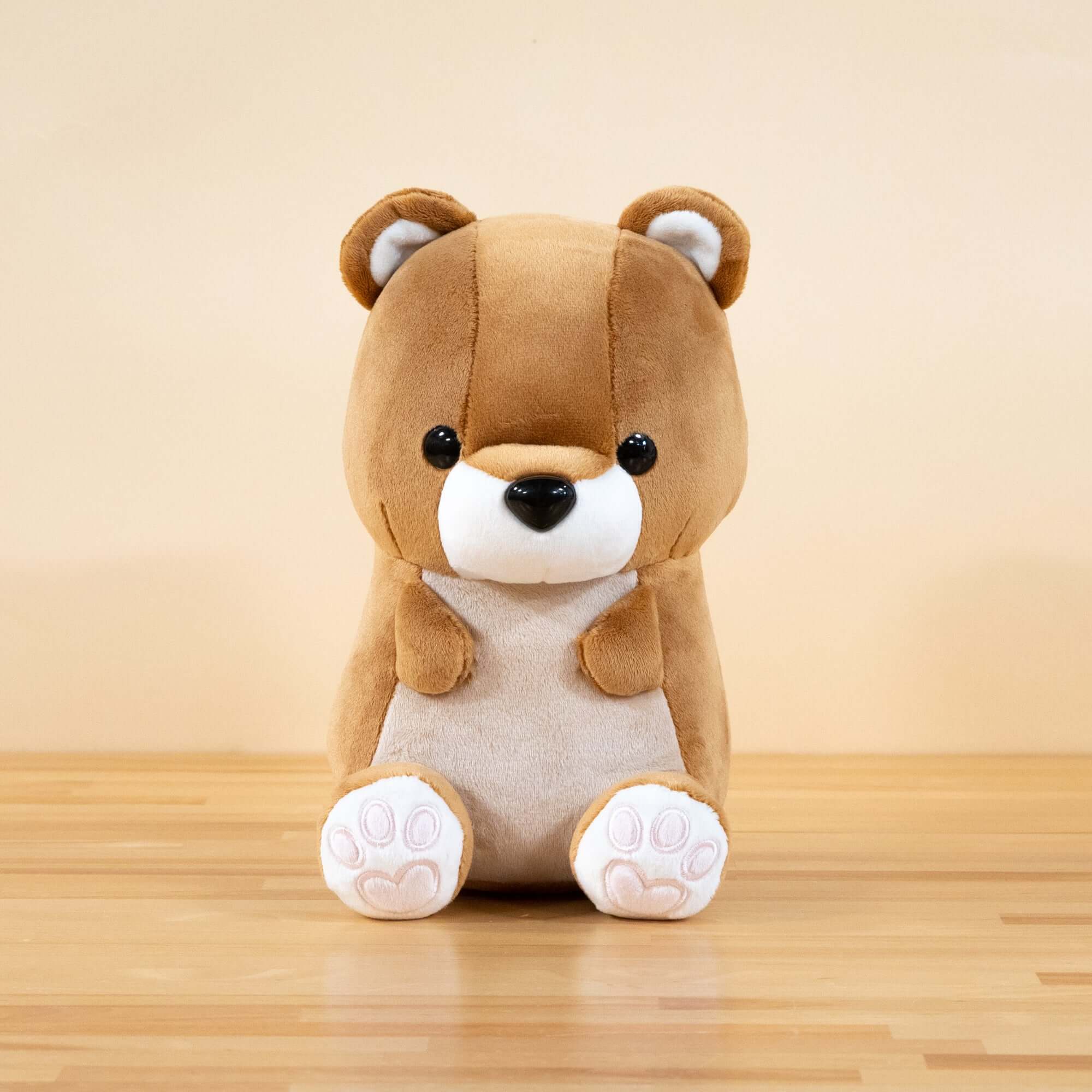 Teddi the Grizzly Bear Plush Toy - Soft & Cuddly Stuffed Animal for Kids, Perfect for Bedtime, Nursery Decor & Gift Giving
