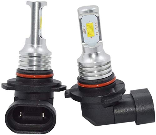 HOCOLO 9005 HB3 H10 9145 9140 9050 9155 9055 LED Bulbs - 6000K White DRL Fog Driving Lights - High Brightness Daytime Running Lamps - Replacement for Halogen Bulbs - 3570 CSP Chips - Plug-N-Play Installation - Car & Vehicle Lighting Upgrade - Perfect for Night Driving, Off-Roading & Enhanced Visibility (Pack of 2)