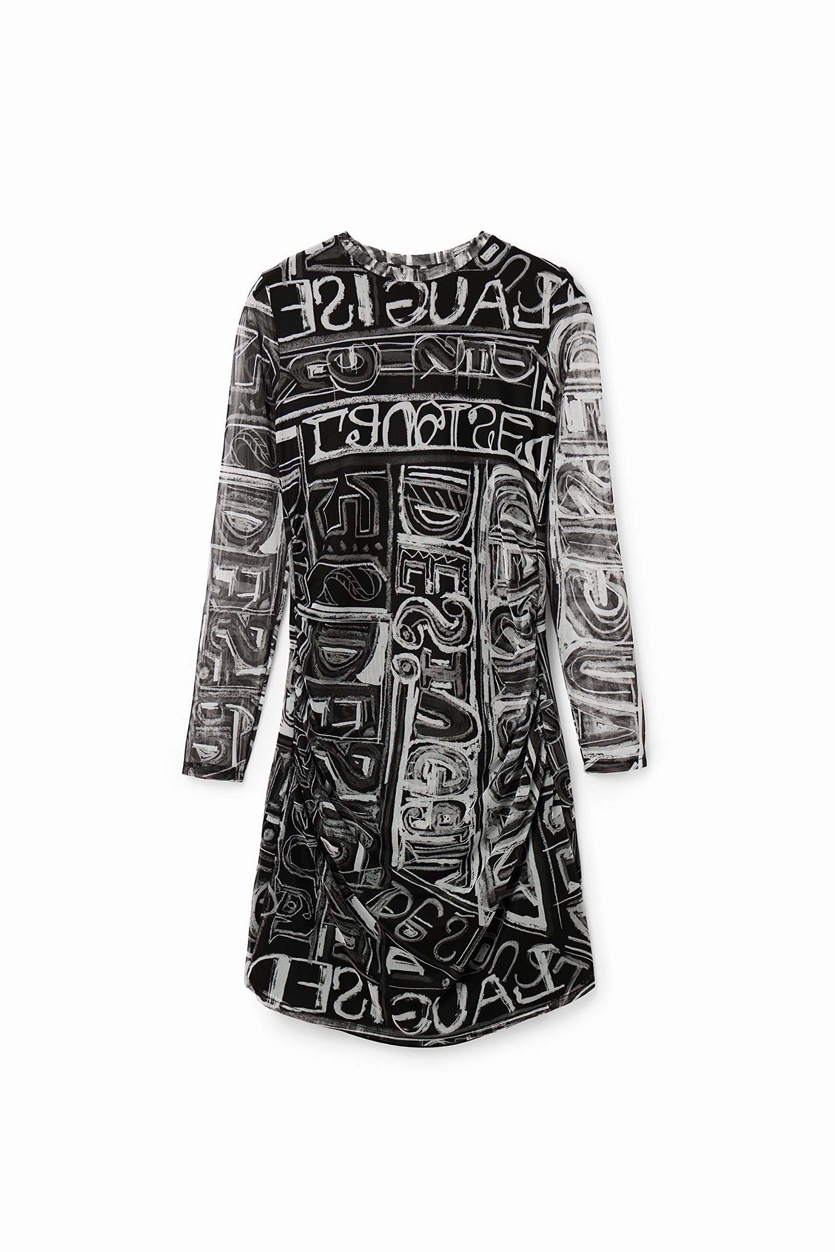 Desigual Women's Long Sleeve Knit Dress - Elegant & Comfortable Fall/Winter Fashion for Office, Party & Casual Wear