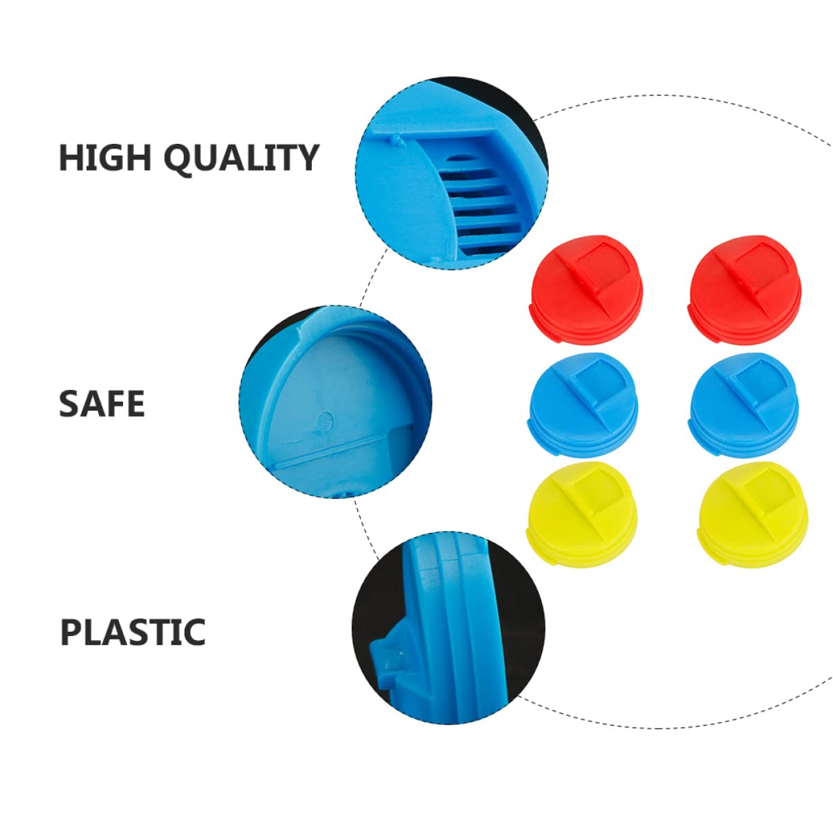 Alipis 18-Piece Plastic Can Sealing Lids - Reusable Beverage Can Covers, Soda Bottle Caps & Drink Toppers - Perfect for Picnics, Parties, and Outdoor Activities