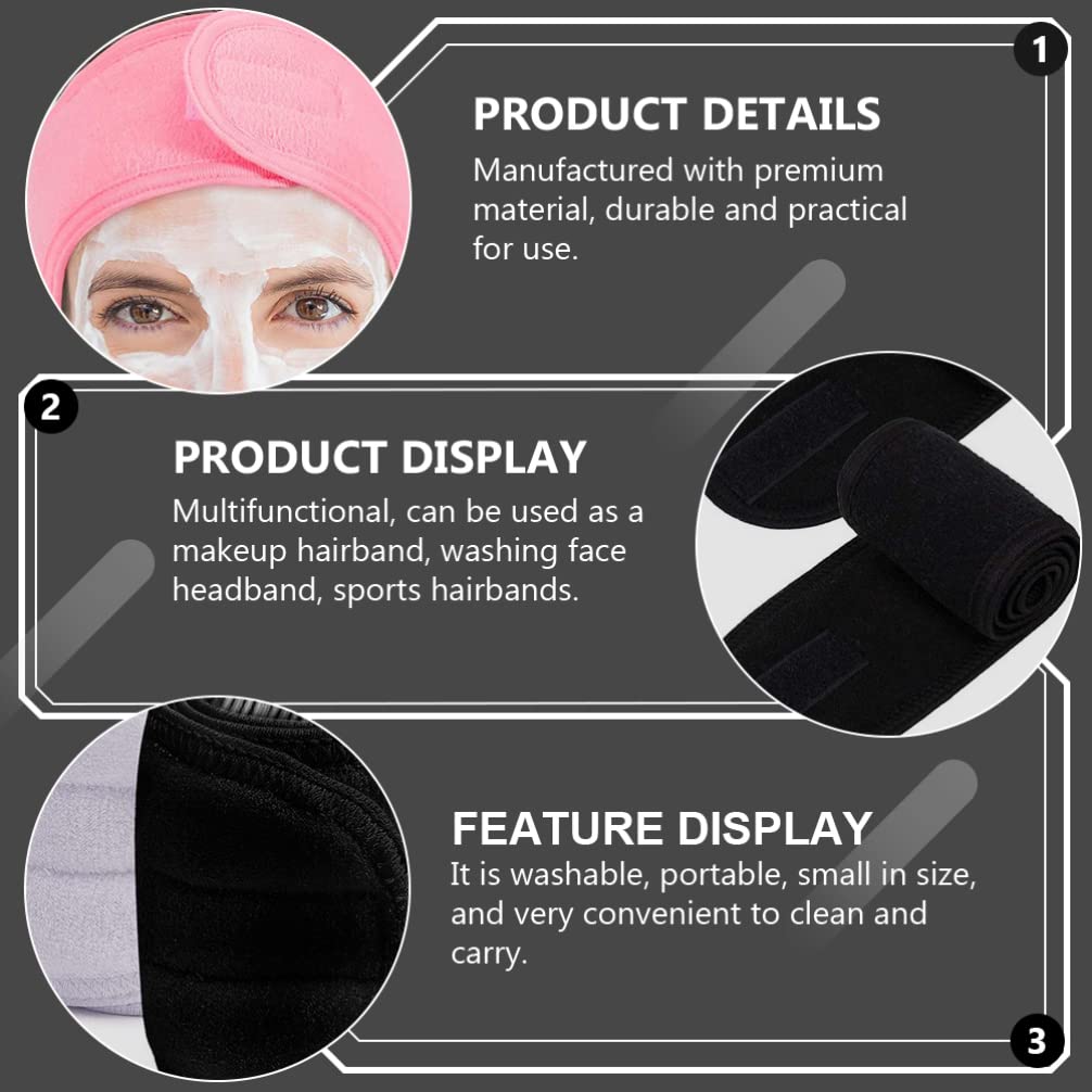 FOMIYES 4-Pack Soft Fabric Headbands for Men - Skin Care, Yoga, Workout & Sports - Breathable & Comfortable Hair Bands for Gym, Running, and Daily Use