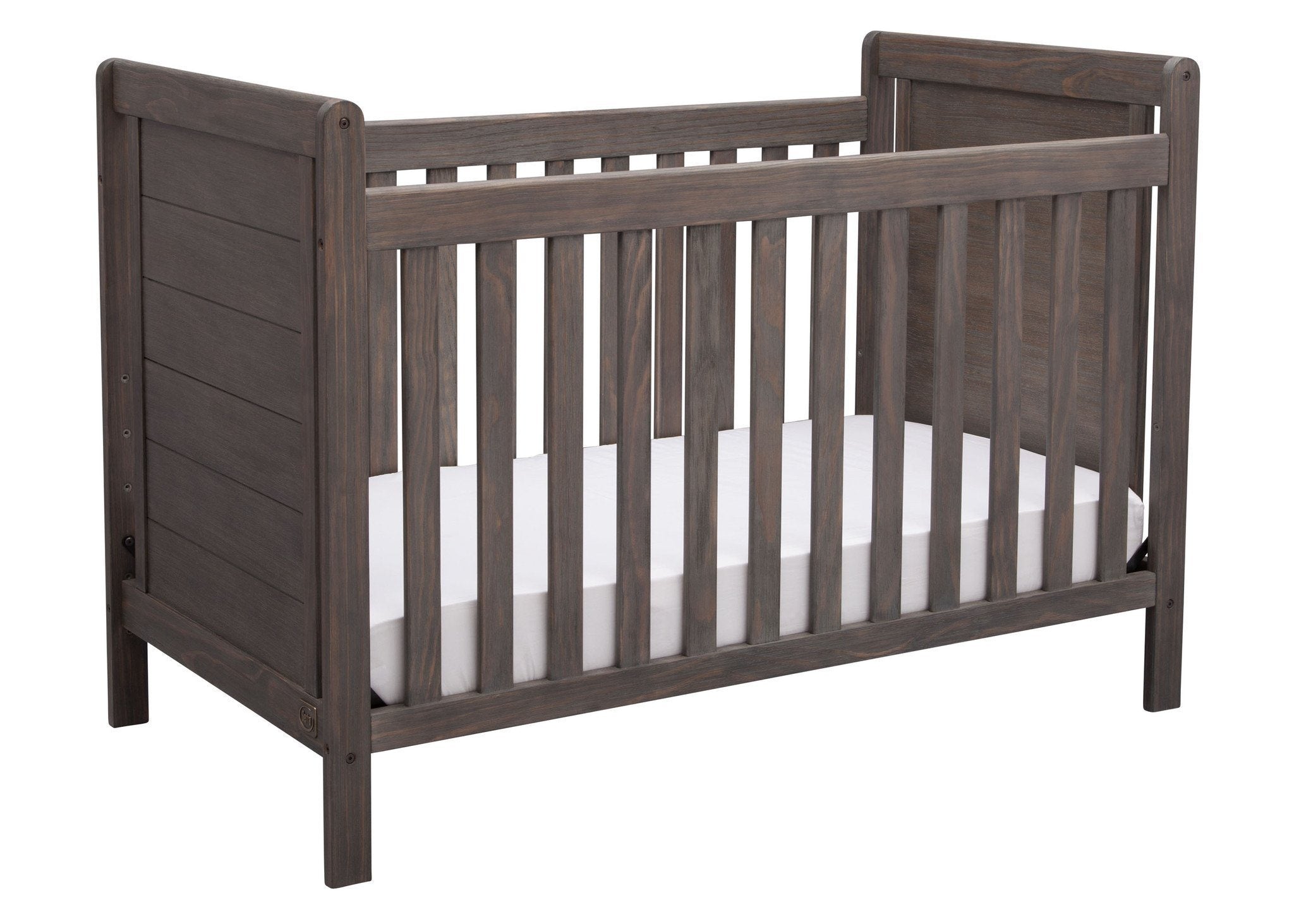 4-in-1 Convertible Baby Crib with Changing Table - White Modern Nursery Furniture for Toddlers & Newborns - Perfect for Small Spaces & Daycare Centers