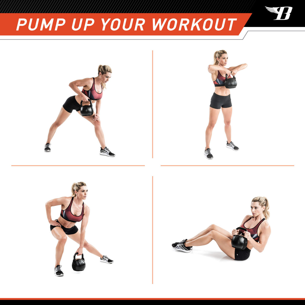 BBKB 40lb Soft Kettlebell - Bionic Body Adjustable Weight for Home Gym, Strength Training & CrossFit Workouts | Perfect for Beginners & Advanced Fitness Enthusiasts