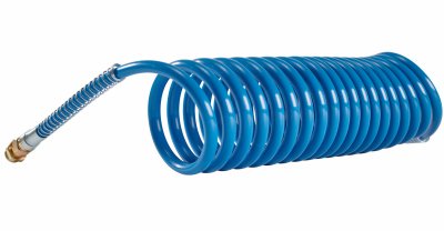 0.25 in. x 25 ft. Master Mechanic Recoil Air Hose - Lightweight Flexible Air Compressor Hose for Pneumatic Tools, Ideal for Garage, Workshop & DIY Projects
