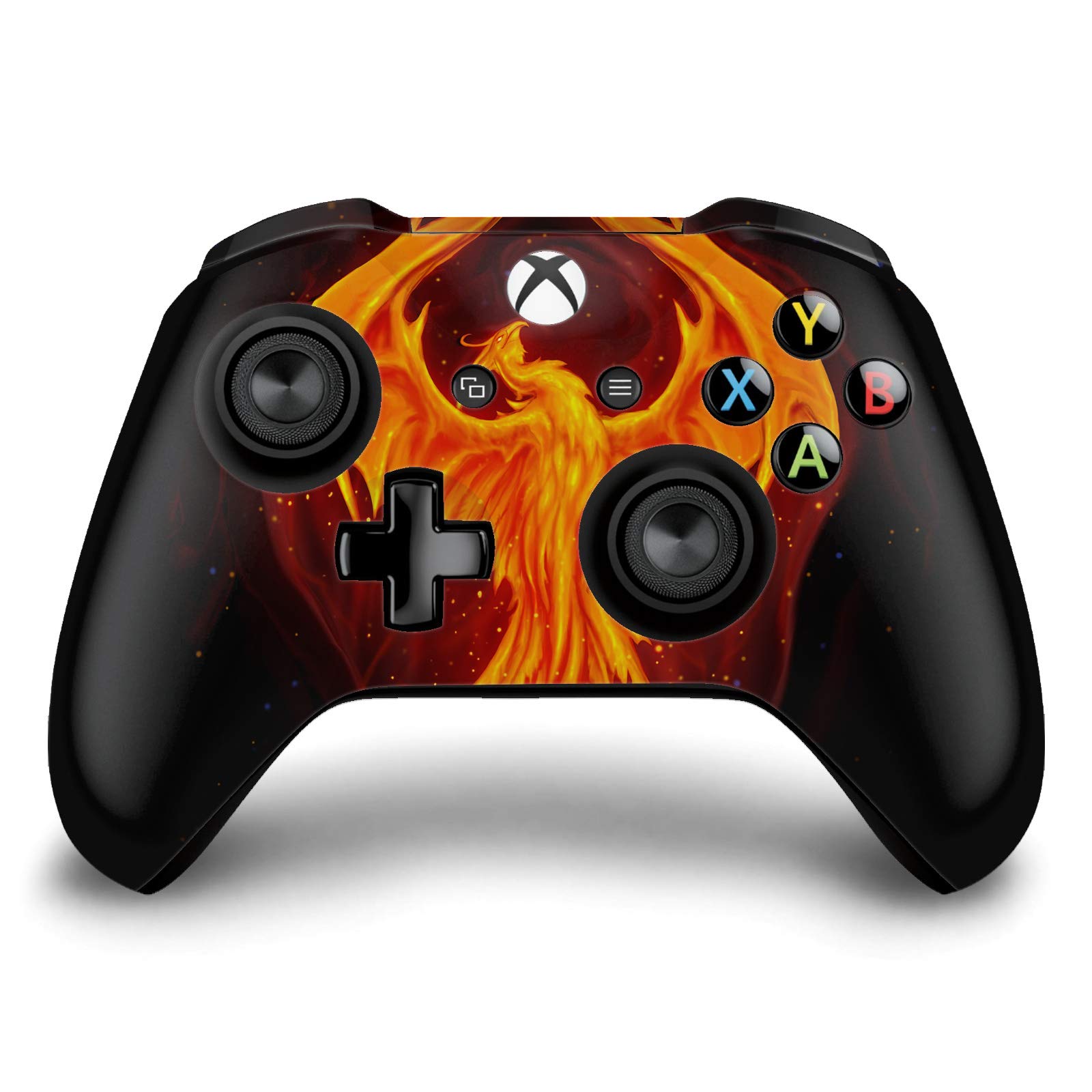 Official Licensed Christos Karapanos Dragon-Phoenix Art Vinyl Skin Sticker Decal for Xbox One S/X Controller - Gaming Accessory for Enhanced Grip & Style