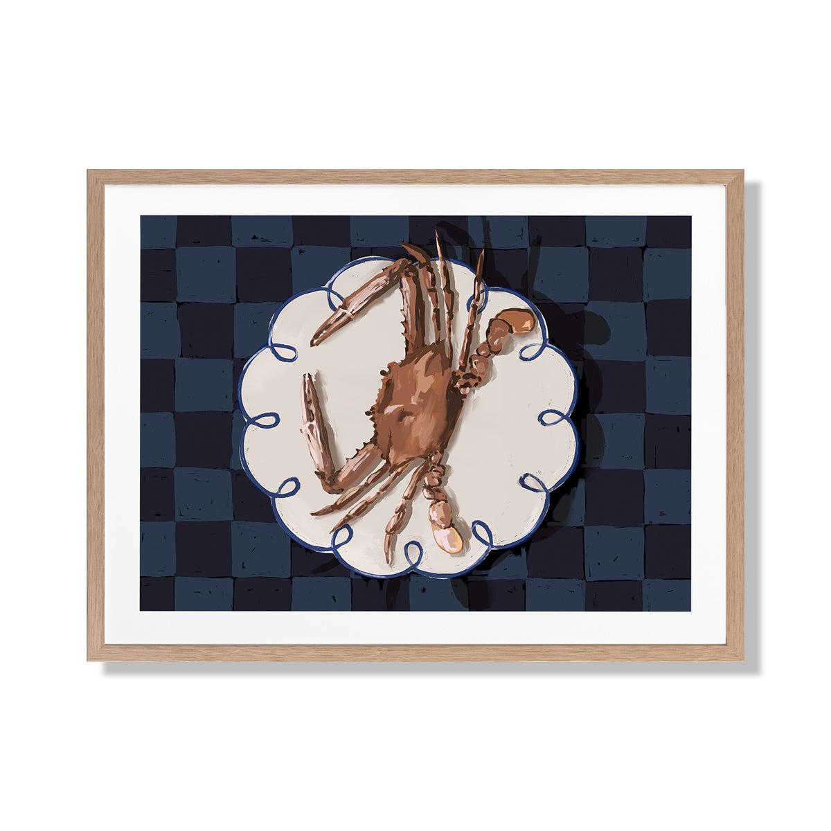 Crustacean Deep Landscape Art Print - Ocean Themed Wall Decor for Living Room, Bedroom & Office | High-Quality Canvas Painting for Home & Office Decor