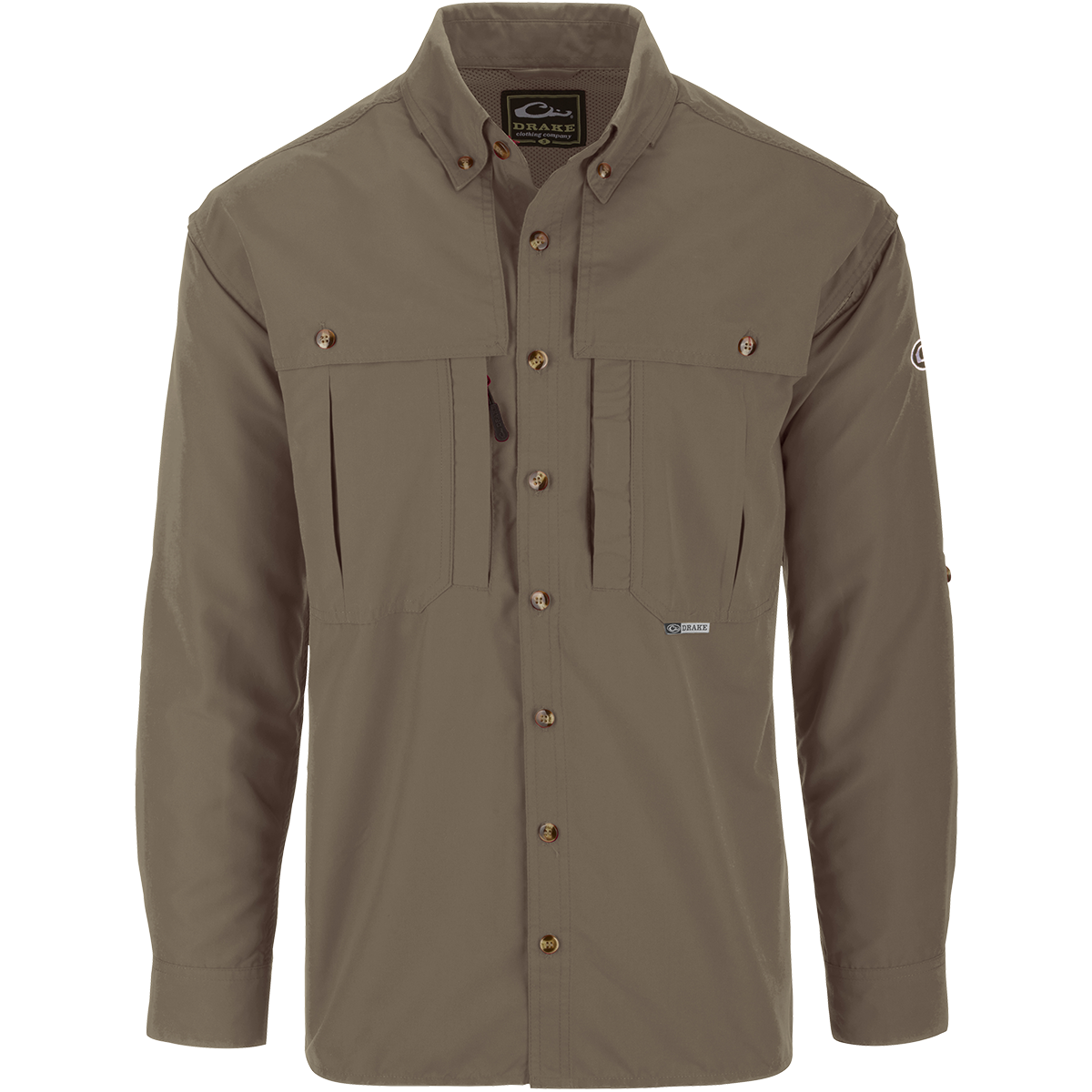 Solid Wingshooter's Long Sleeve Shirt - Durable Hunting & Outdoor Shirt for Men - Perfect for Hunting, Shooting Sports & Outdoor Adventures