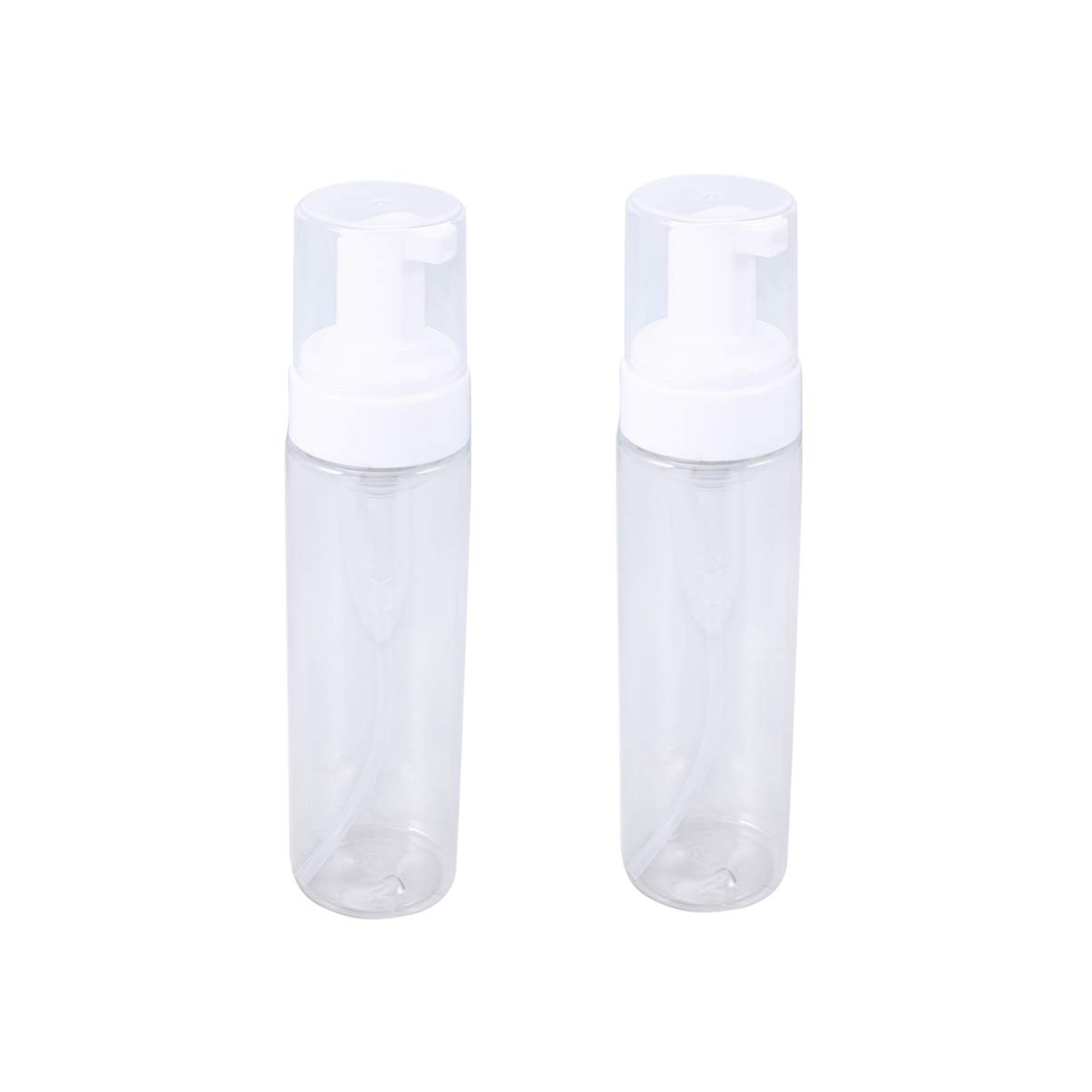 20pcs Refillable Plastic Pump Foam Dispensers - 200ml Empty Travel Soap Bottles for Shampoo, Facial Cleanser & Liquid Soap | Leak-Proof Cosmetic Containers for Home, Gym & Travel Use