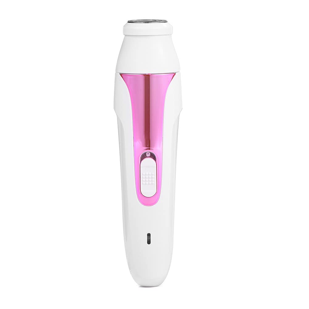 5-in-1 Electric Shaver for Women with Detachable Heads - Facial Hair Remover, Eyebrow Trimmer, Nose & Ear Hair Clipper, Body Groomer (Rose Gold) | Perfect for Travel, Home Use & Quick Touch-Ups