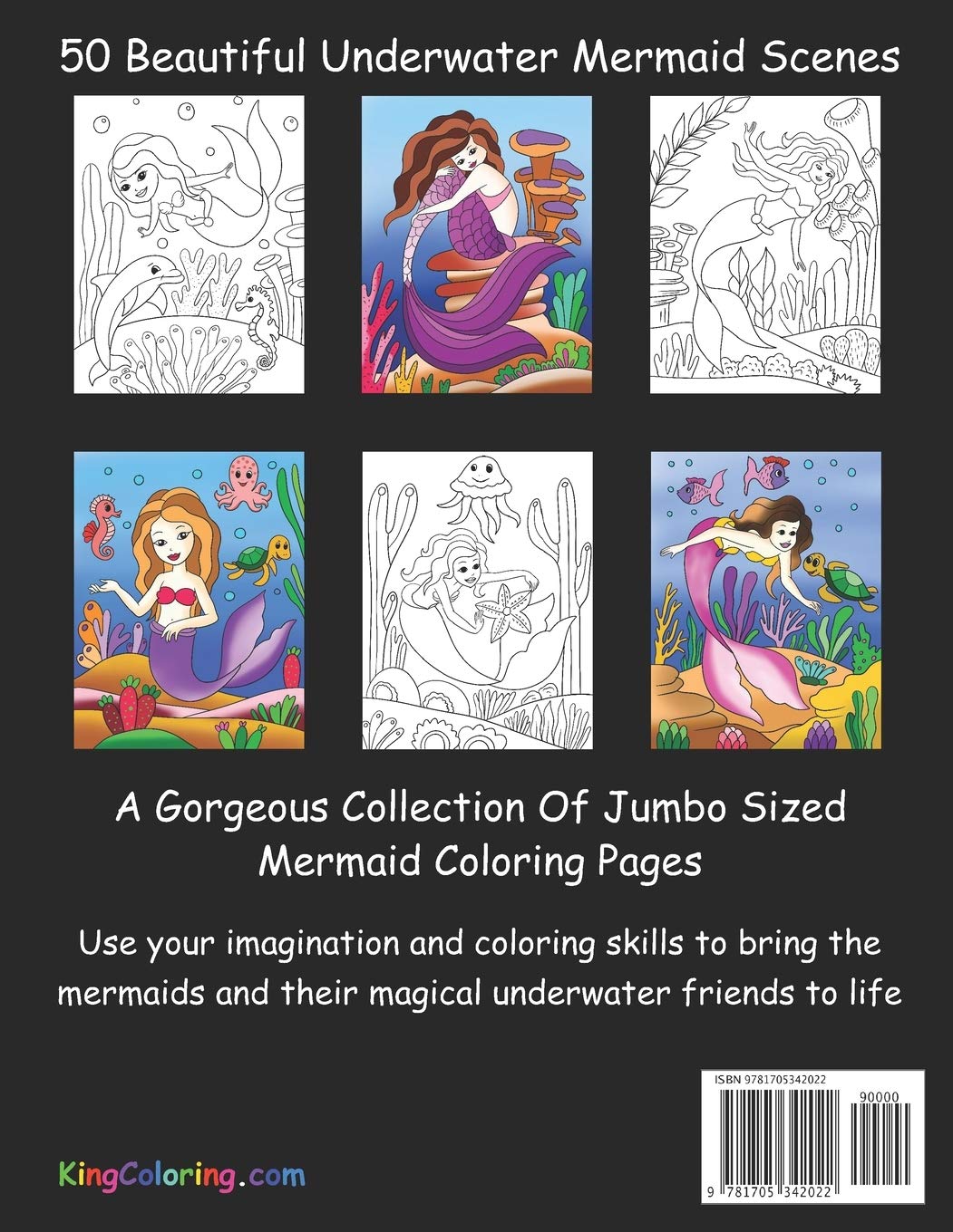 **The Big Mermaid Coloring Book: Jumbo Mermaid Coloring Pages for Kids – Fun & Creative Activity for Relaxation & Stress Relief**