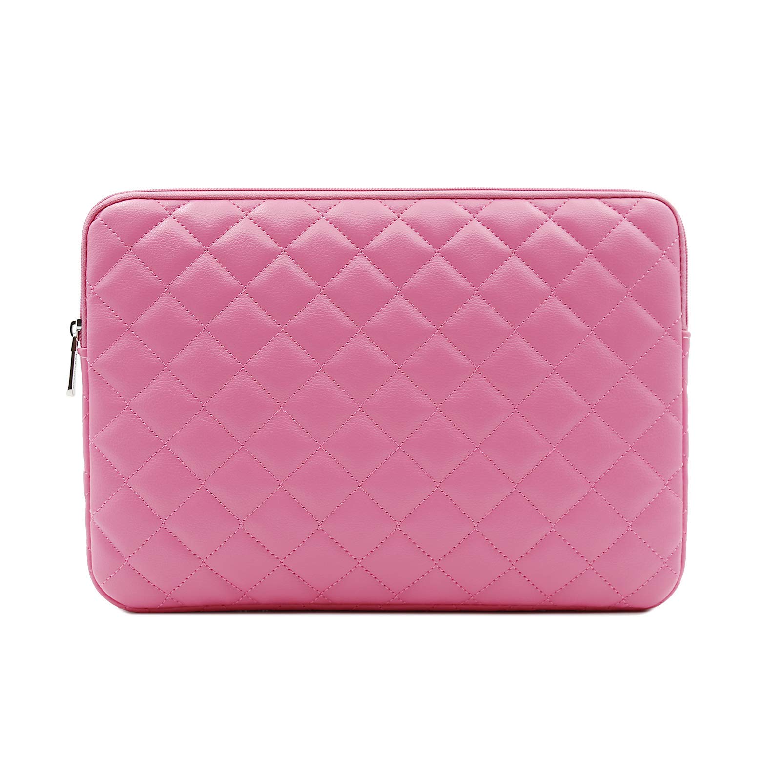 RAINYEAR 16 Inch MacBook Pro Sleeve Case - Diamond PU Leather Shockproof Laptop Bag with Zipper, Water Resistant Protective Cover for 16