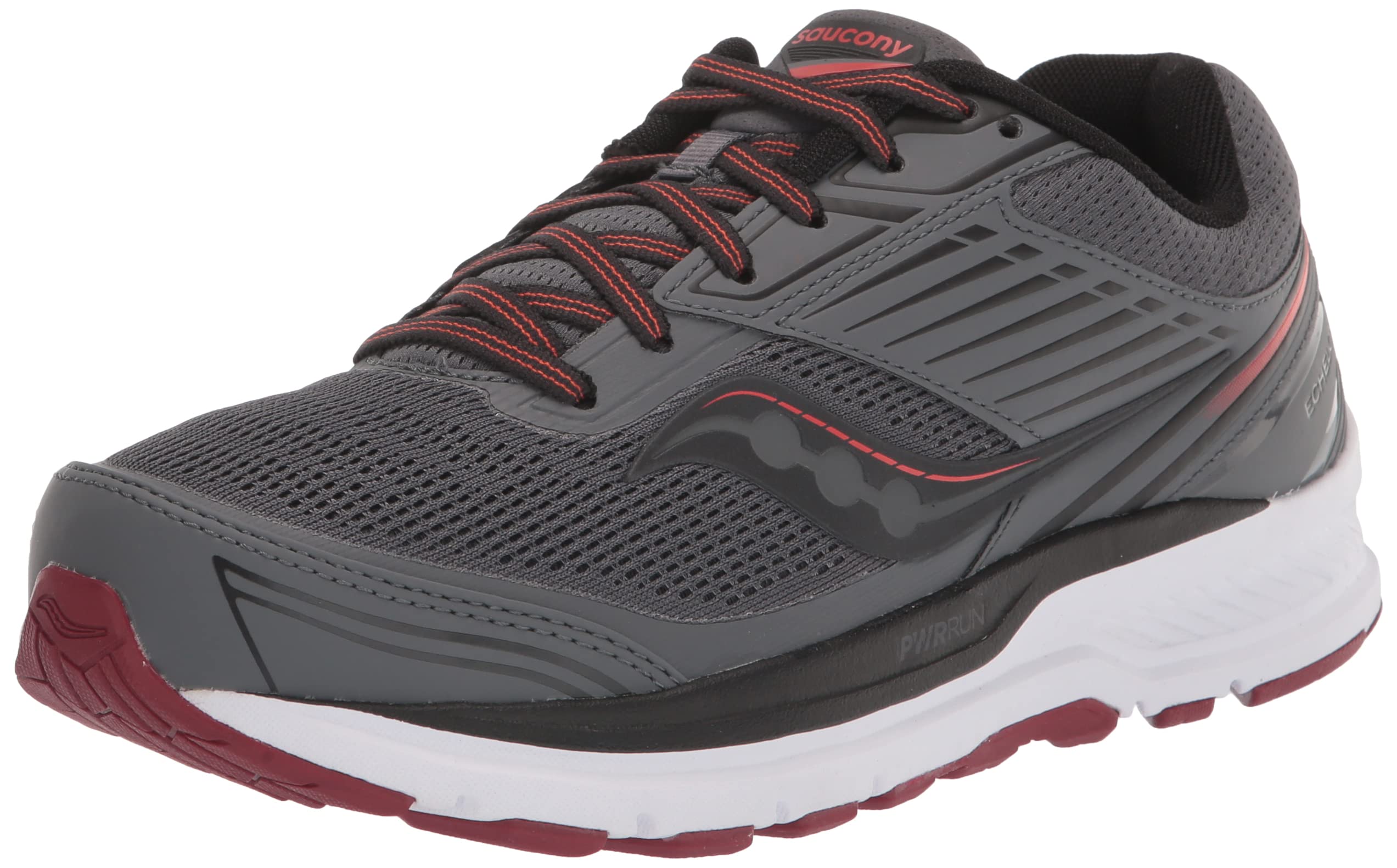 Saucony Men's Echelon 8 Running Shoes - Lightweight Cushioned Athletic Sneakers for Jogging, Gym Workouts & Daily Walking | Perfect for Road Running & Fitness Training