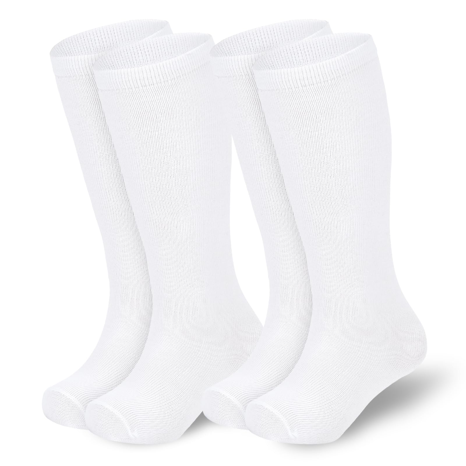 American Trends Kids Soccer Socks - Knee High Tube Socks for Toddlers & Children, Boys & Girls, Striped Athletic Sports Socks for School, Soccer Games & Outdoor Activities
