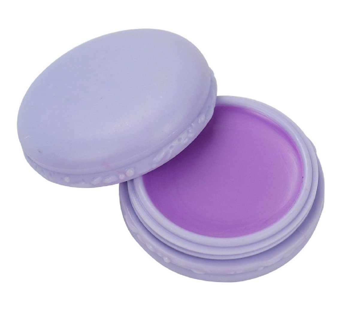 Refillable Macaron-Shaped Lip Balm Containers - 6 Pack Cute Empty Plastic Lip Balm Tubes for DIY Cosmetics (Purple) | Perfect for Homemade Lip Care, Travel Essentials & Gift Packaging
