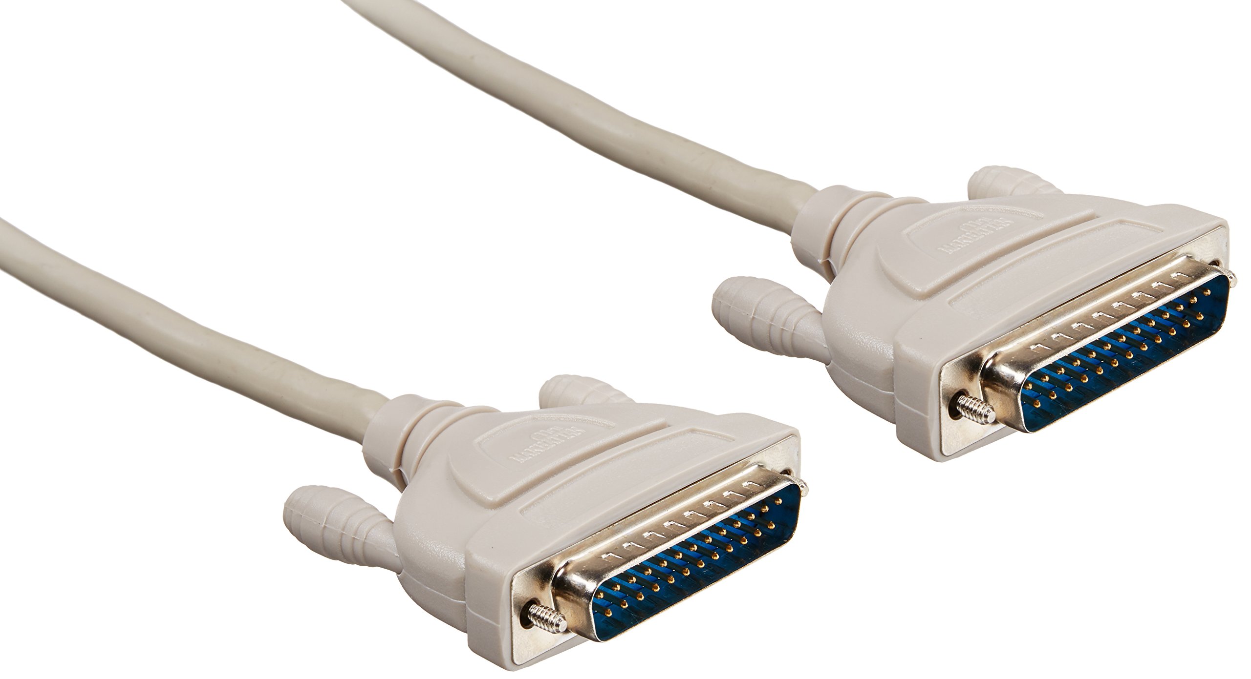 6ft DB25 Male to DB25 Male Data Cable - Manhattan 300216 - Perfect for Printer, Scanner & Industrial Equipment Connections