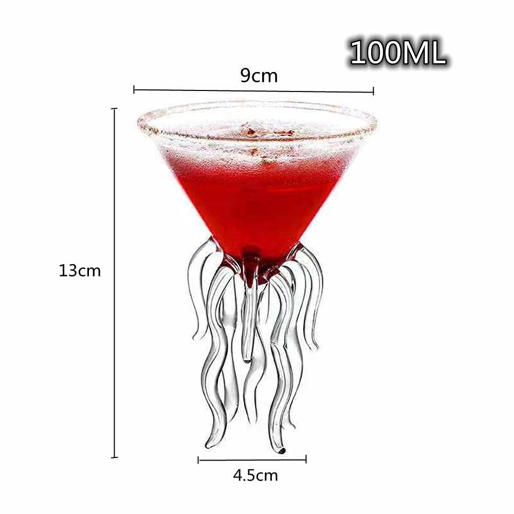 100ML Hurricane Glass - Elegant Cocktail Glass for Manhattans, Martinis & Wine | Modern Party Glassware for Home Bars, Weddings & Entertaining