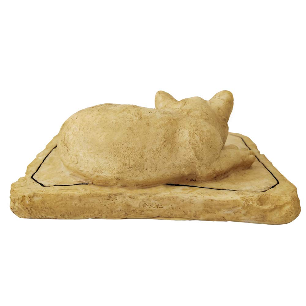 3D Cat Memorial Stone - Personalized Pet Grave Marker for Outdoor Garden, Sympathy Gift for Loss of Cat | Perfect for Backyard Memorials & Pet Cemeteries