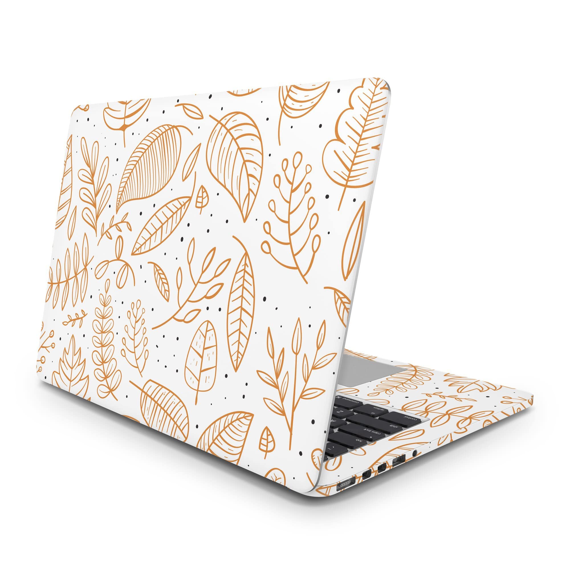 Autumn Leaves Laptop Skin Sticker - Full Body Protection Decal with Logo Cut for Apple MacBook Pro/Air 11/12/13/15/16/17/21/27 Inch (2011 MacBook Air 11