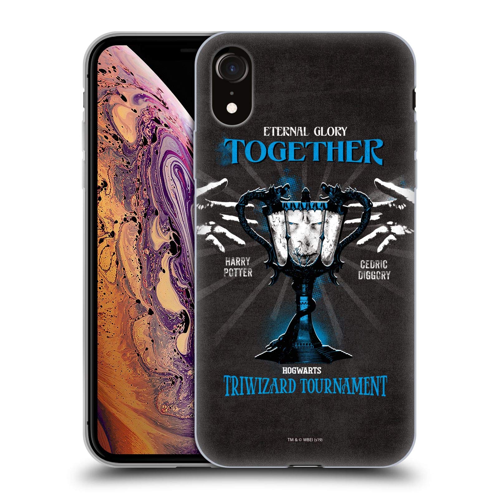 Harry Potter Triwizard Cup Soft Gel Case for iPhone XR - Officially Licensed Cedric Goblet of Fire Phone Cover - Perfect for Fans, Cosplay & Movie Marathons
