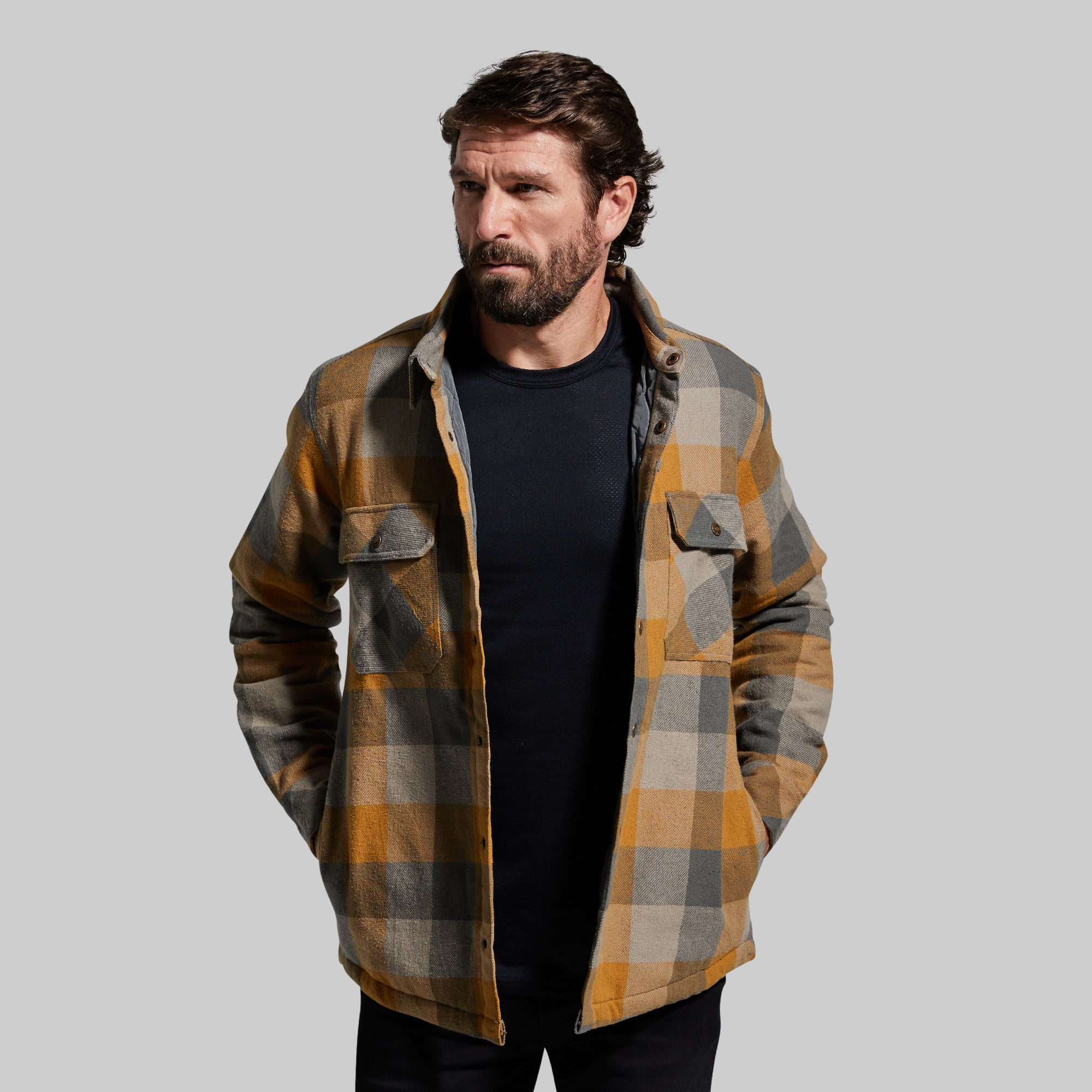 Men's Timber Jacket in Driftwood - Waterproof Outdoor Jacket for Hiking, Camping & Winter Wear - Lightweight Windbreaker with Hood