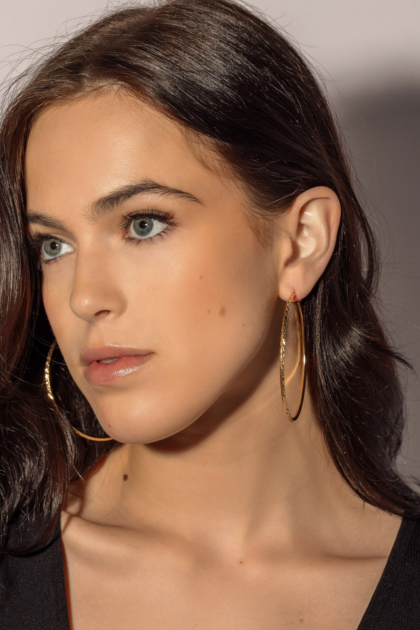 Trendy Large Textured Hoop Earrings for Women - Boho Chic Statement Jewelry for Parties, Weddings & Everyday Wear