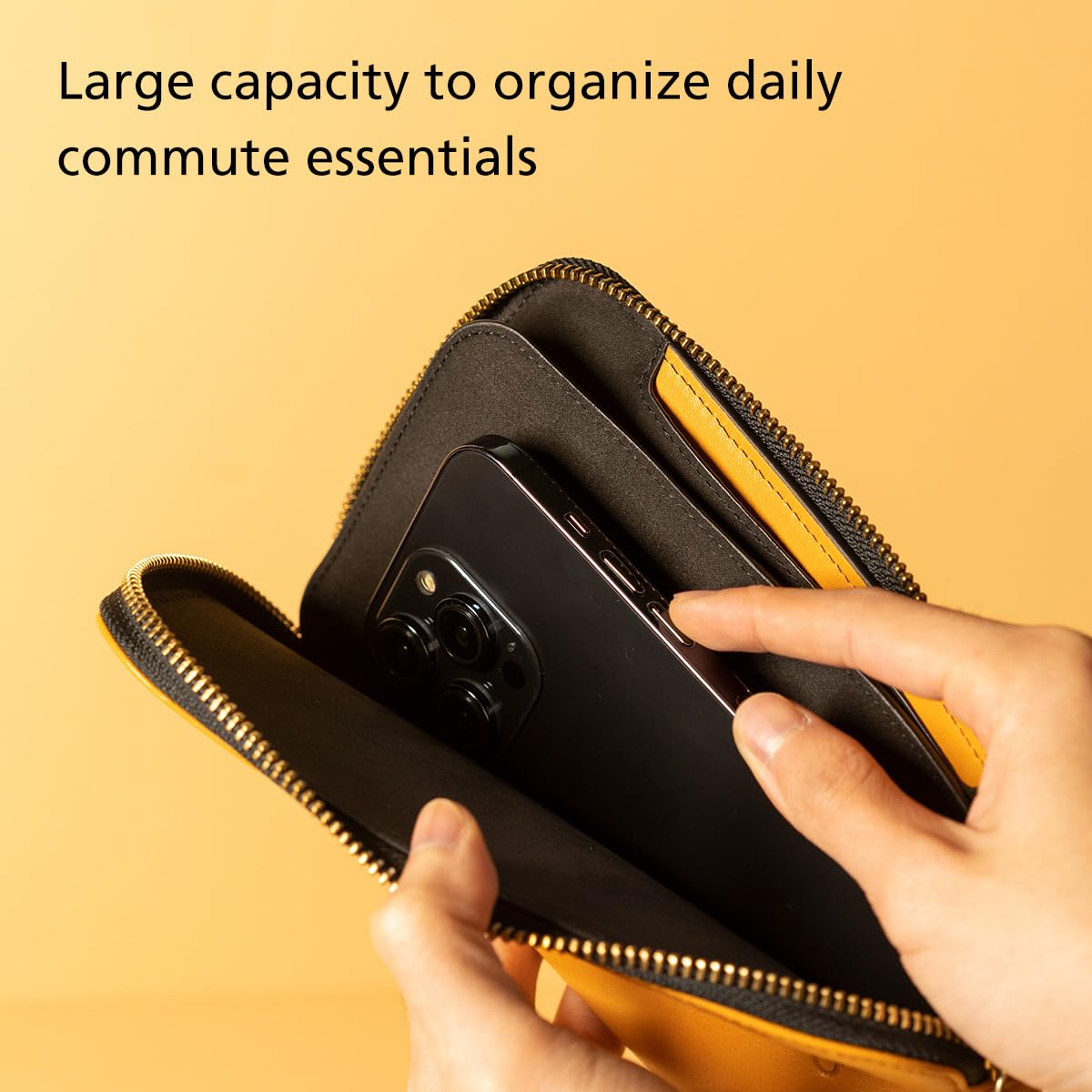 Premium Alto Travel Phone Wallet - Italian Leather Case & Passport Holder for iPhone 16/15/14/13/12 & Android (6.8
